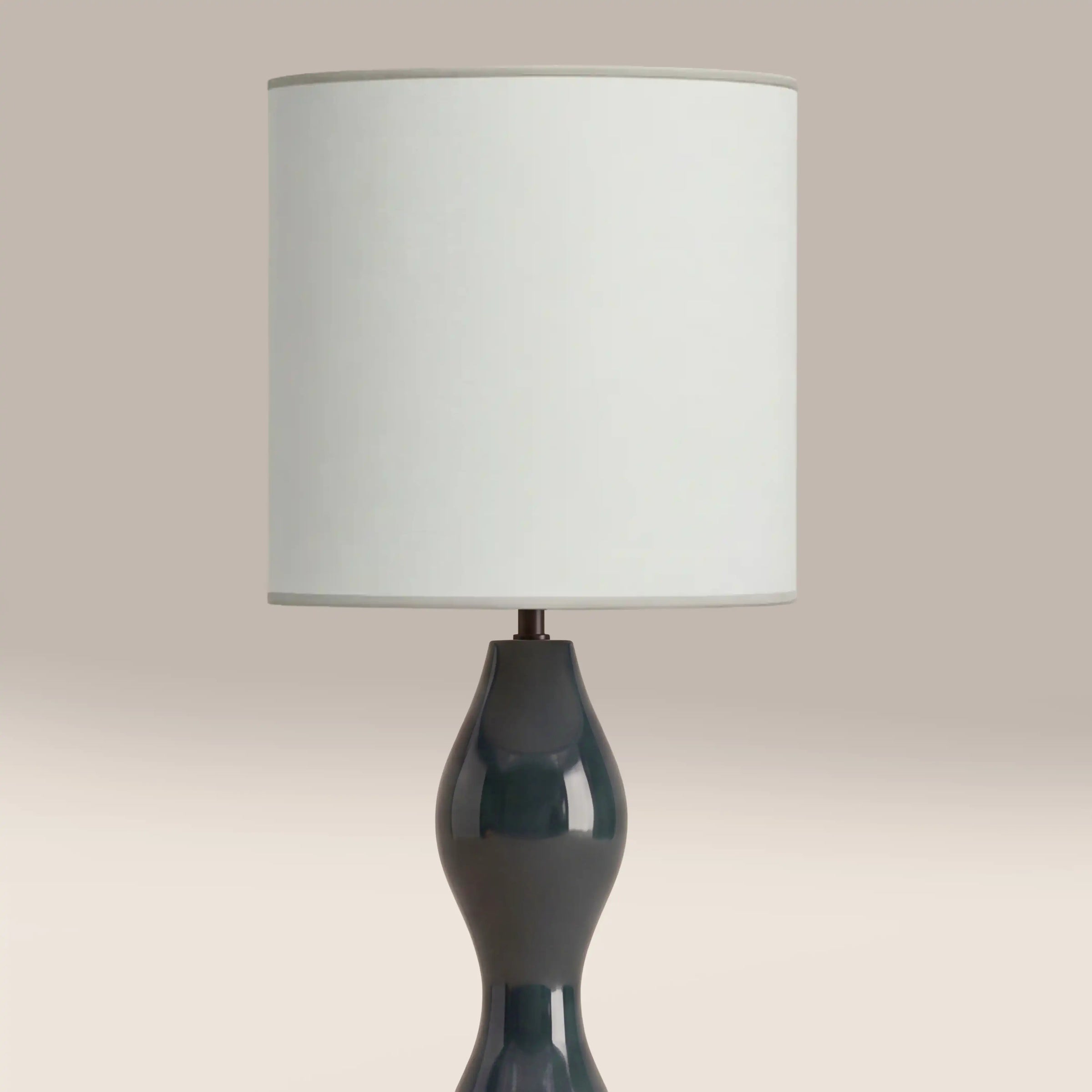 Luella Floor Lamp | Natural & High Gloss Emerald Green