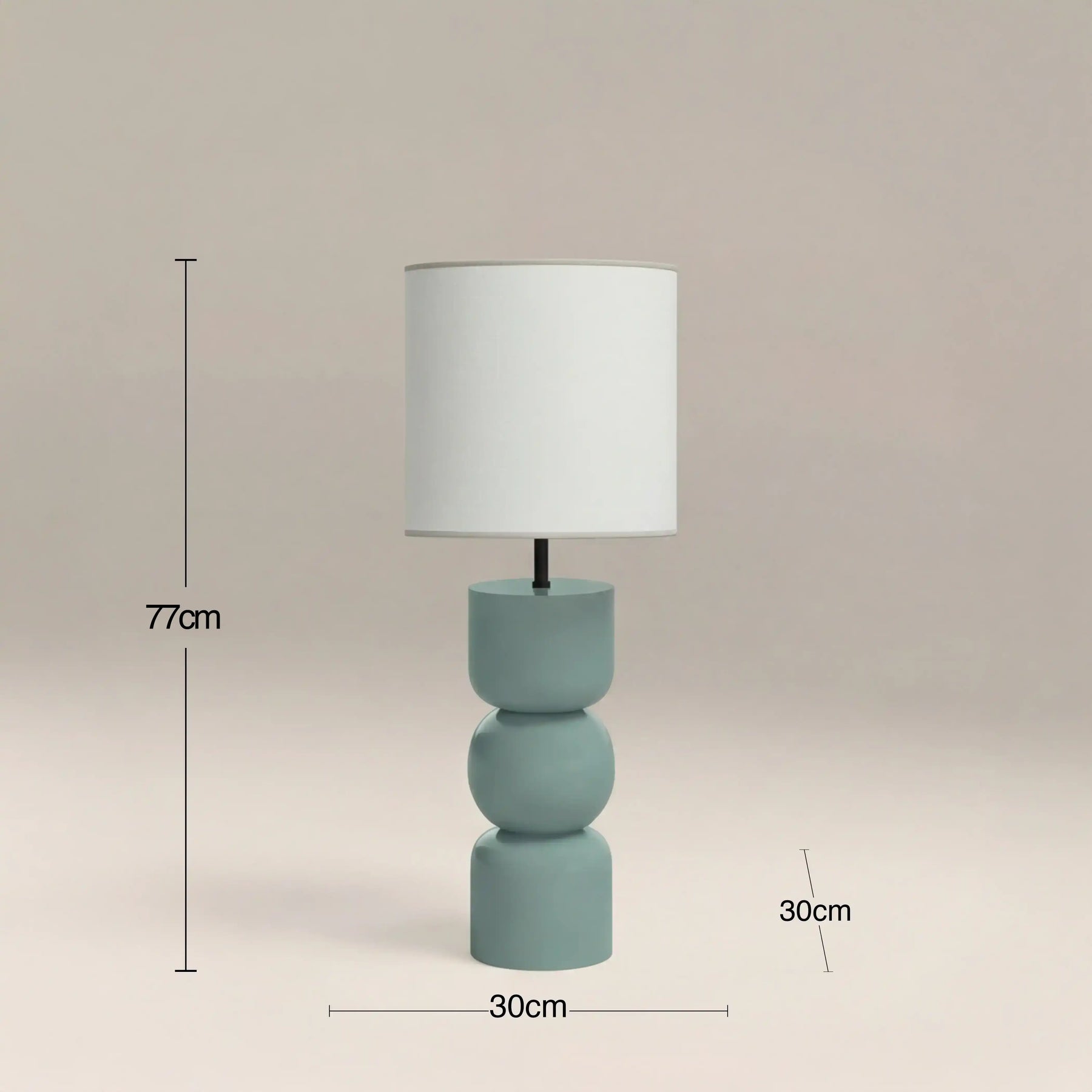 Bella Table Lamp | High Gloss Sky Blue