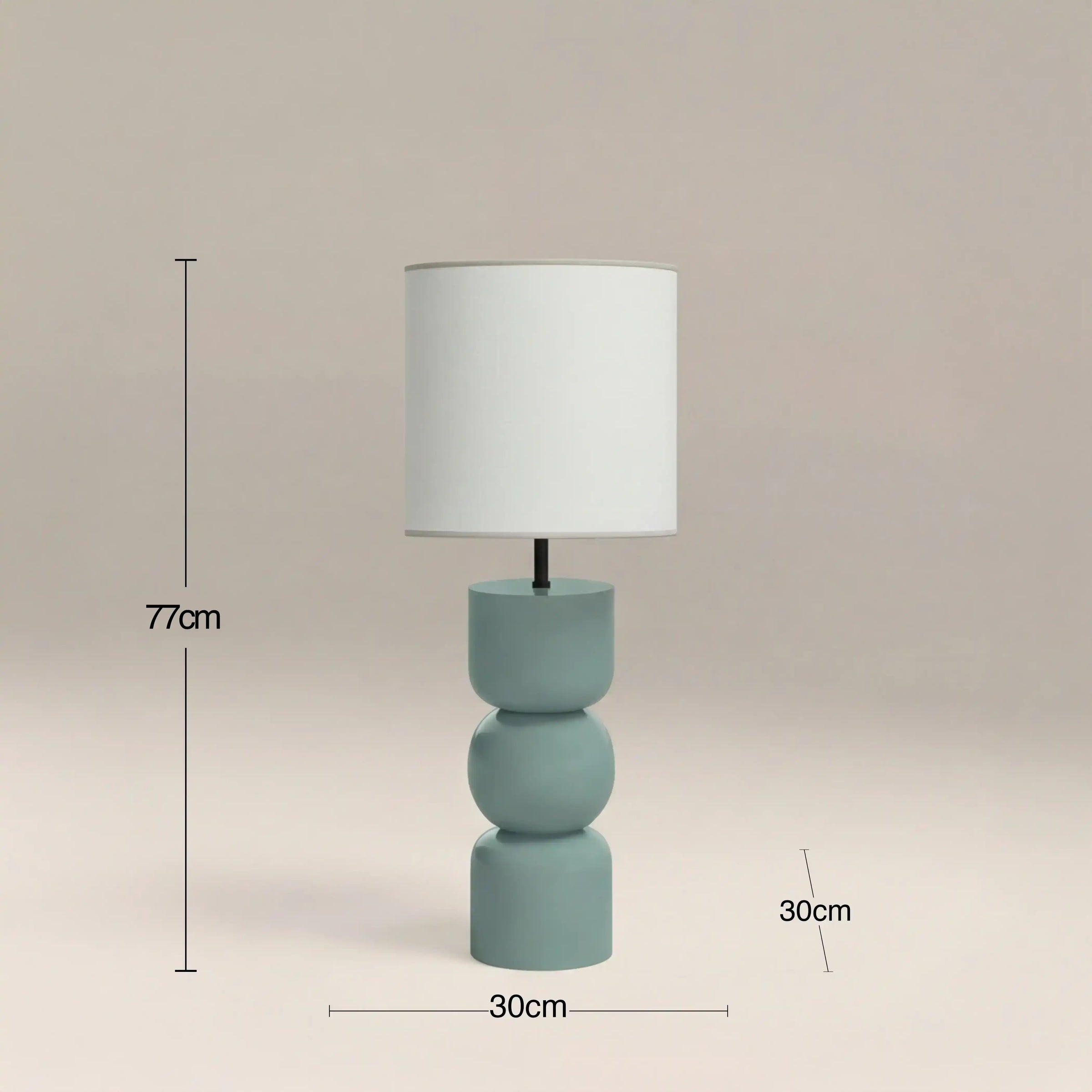 Bella Table Lamp | High Gloss Sky Blue