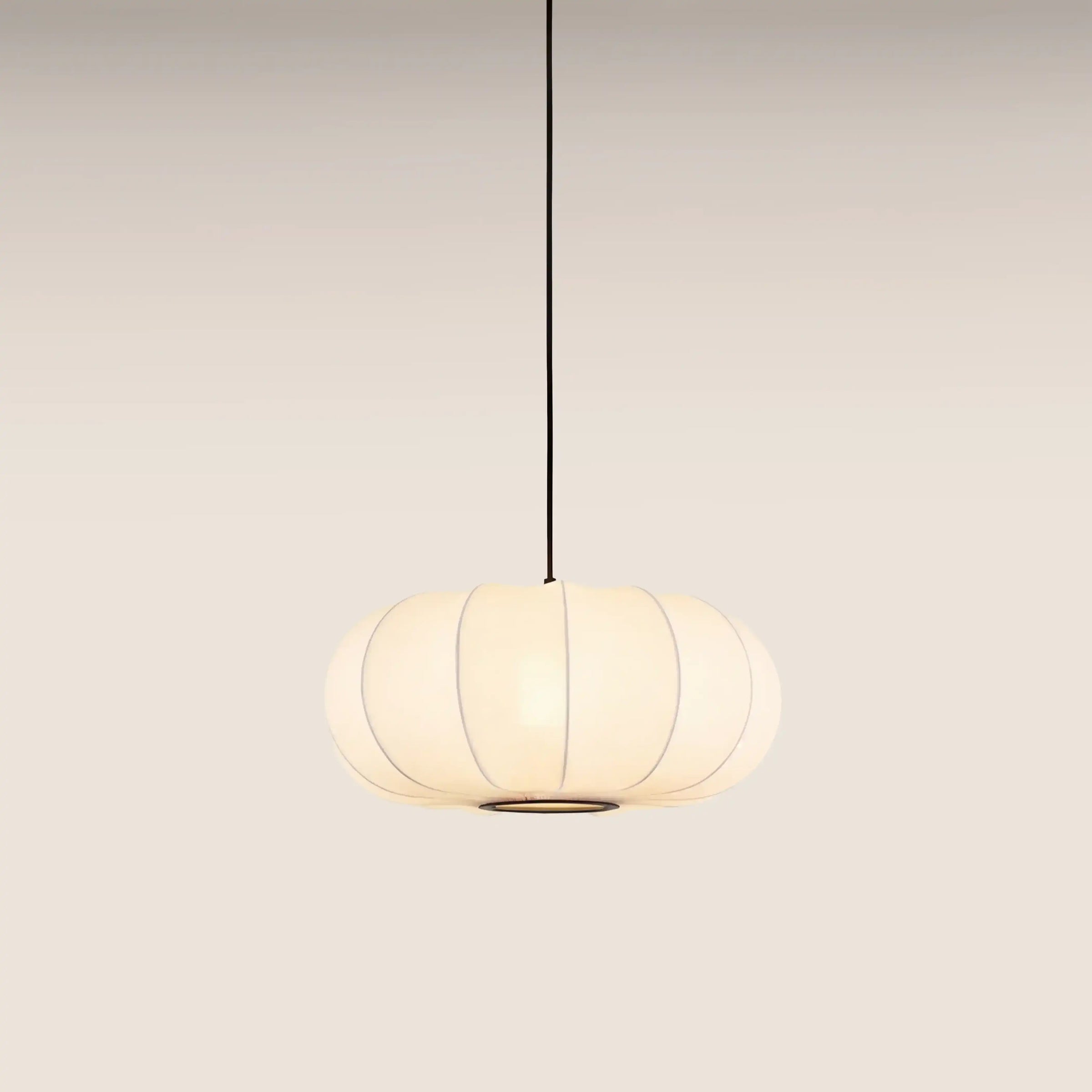 Everett Oval Bubble Pendant Light | White