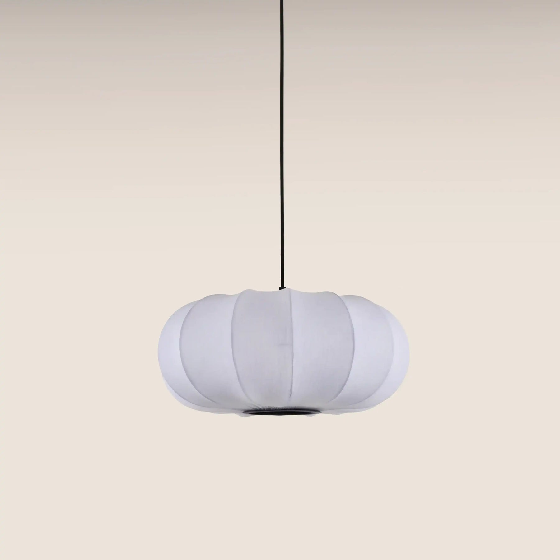 Everett Oval Bubble Pendant Light | White