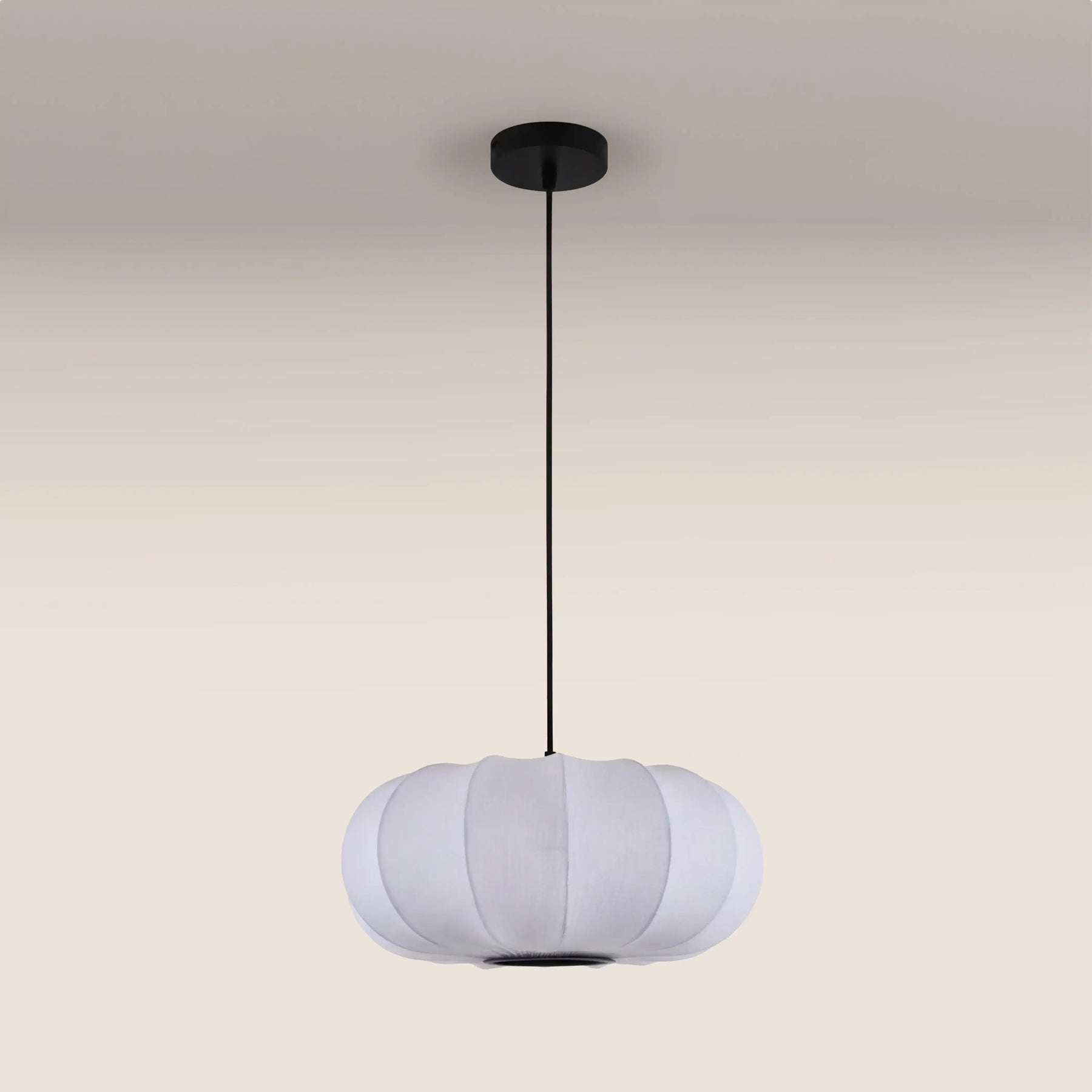 Everett Oval Bubble Pendant Light | White