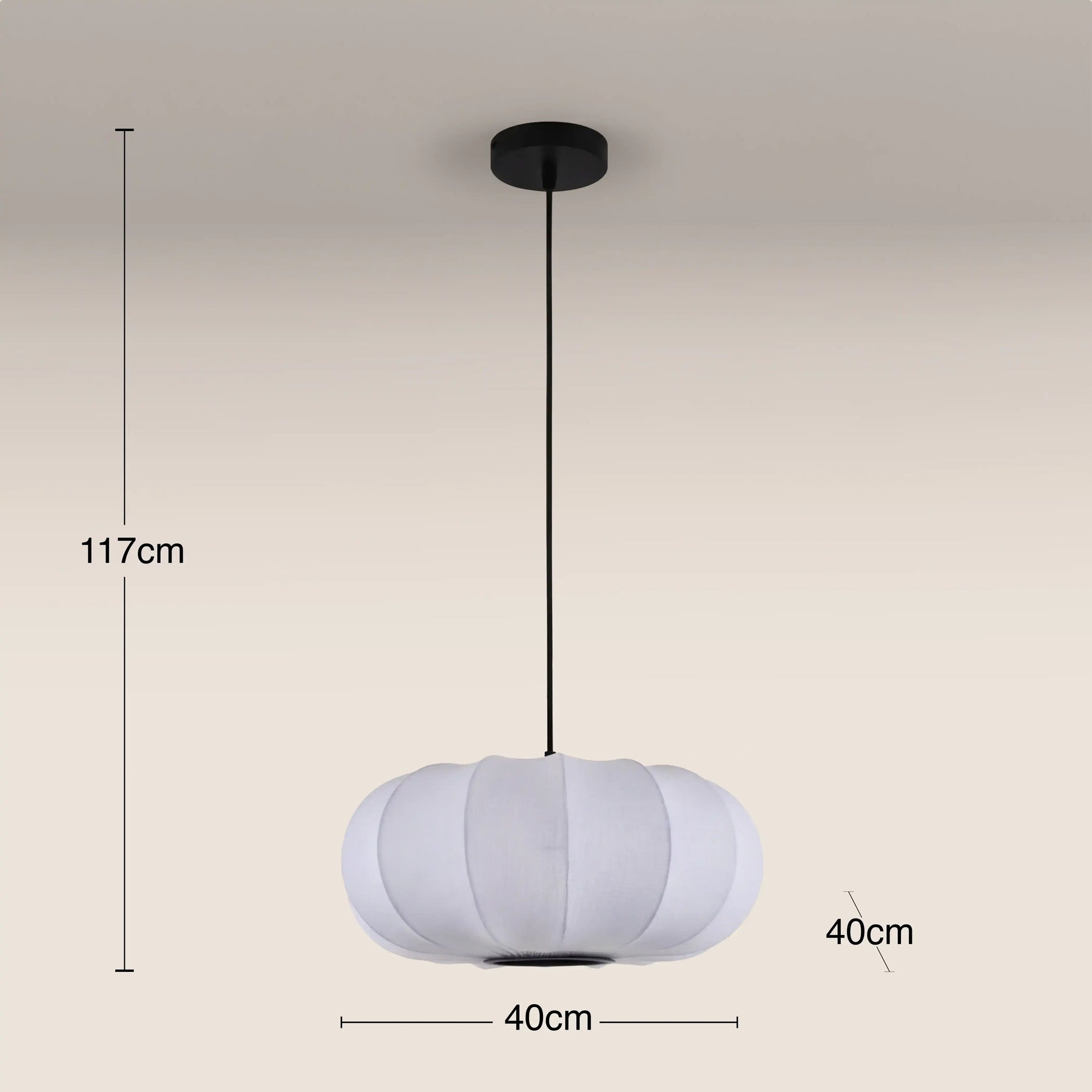 Everett Oval Bubble Pendant Light | White
