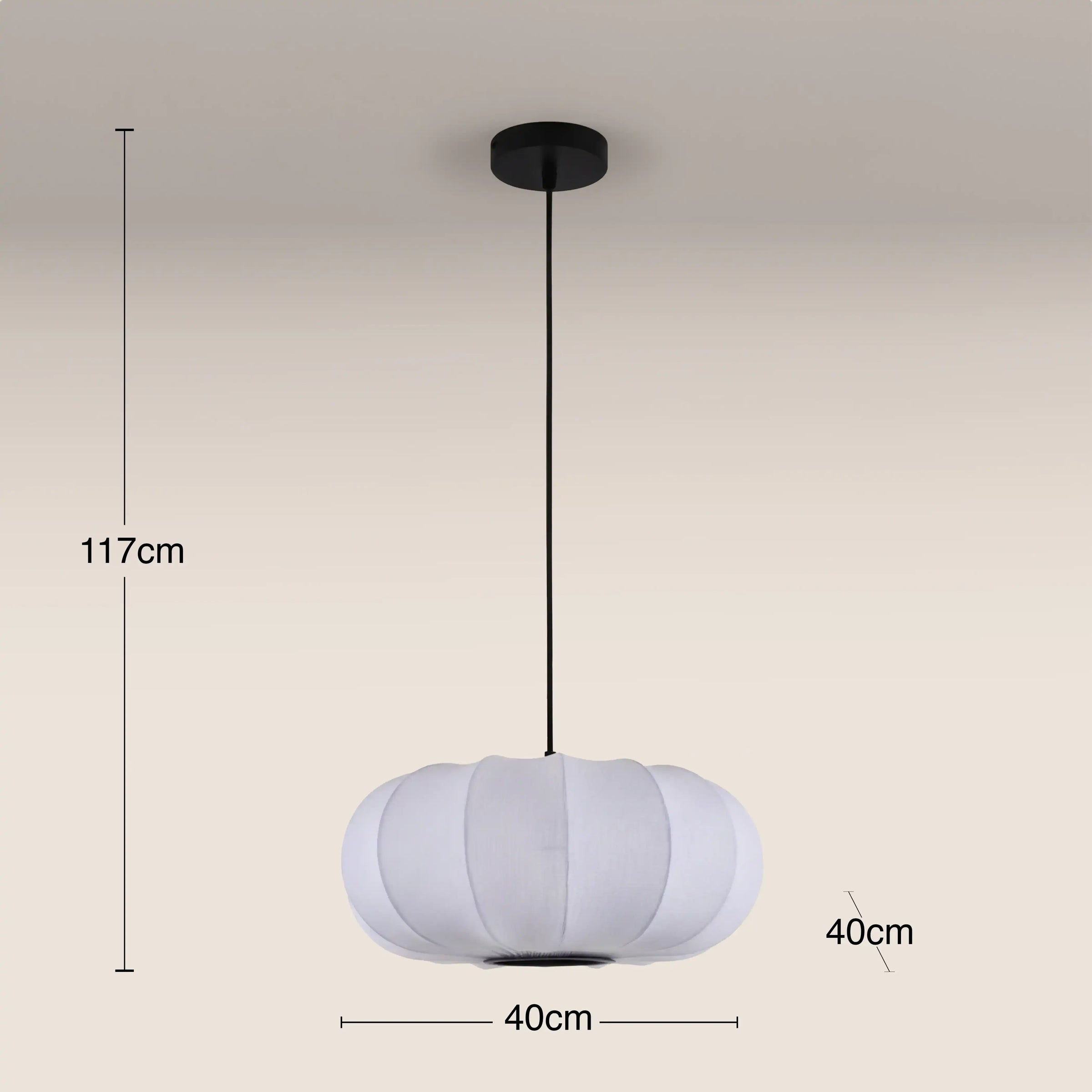 Everett Oval Bubble Pendant Light | White