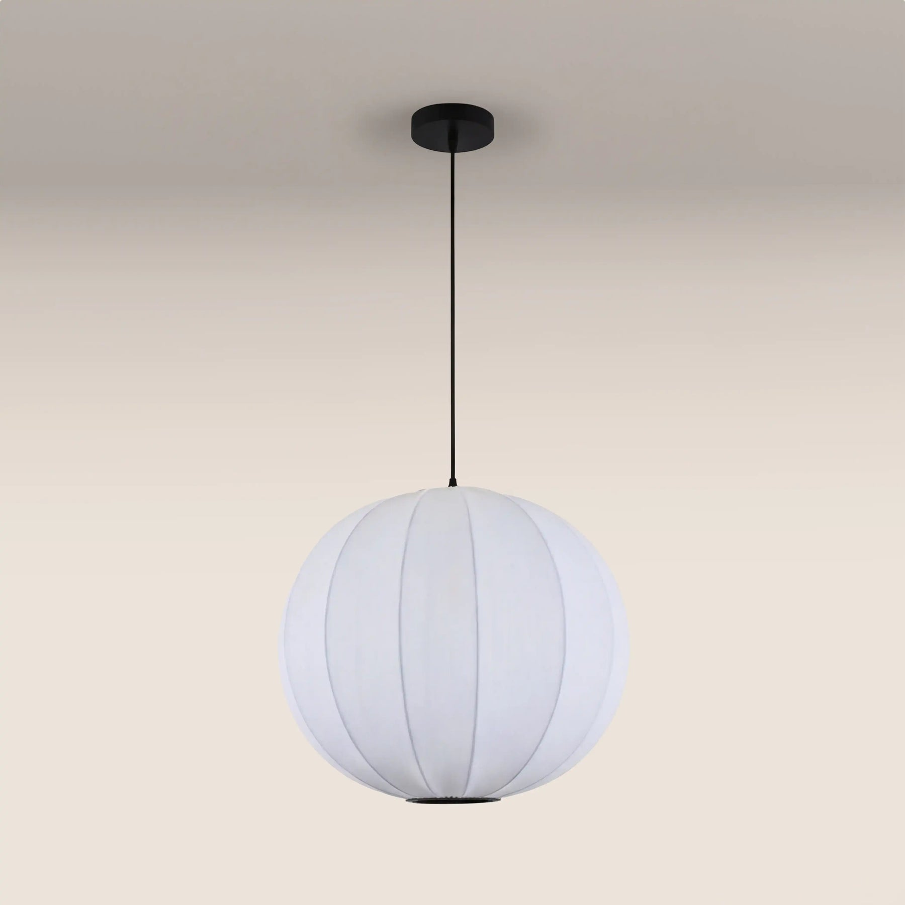 Everett Round Bubble Pendant Light | White