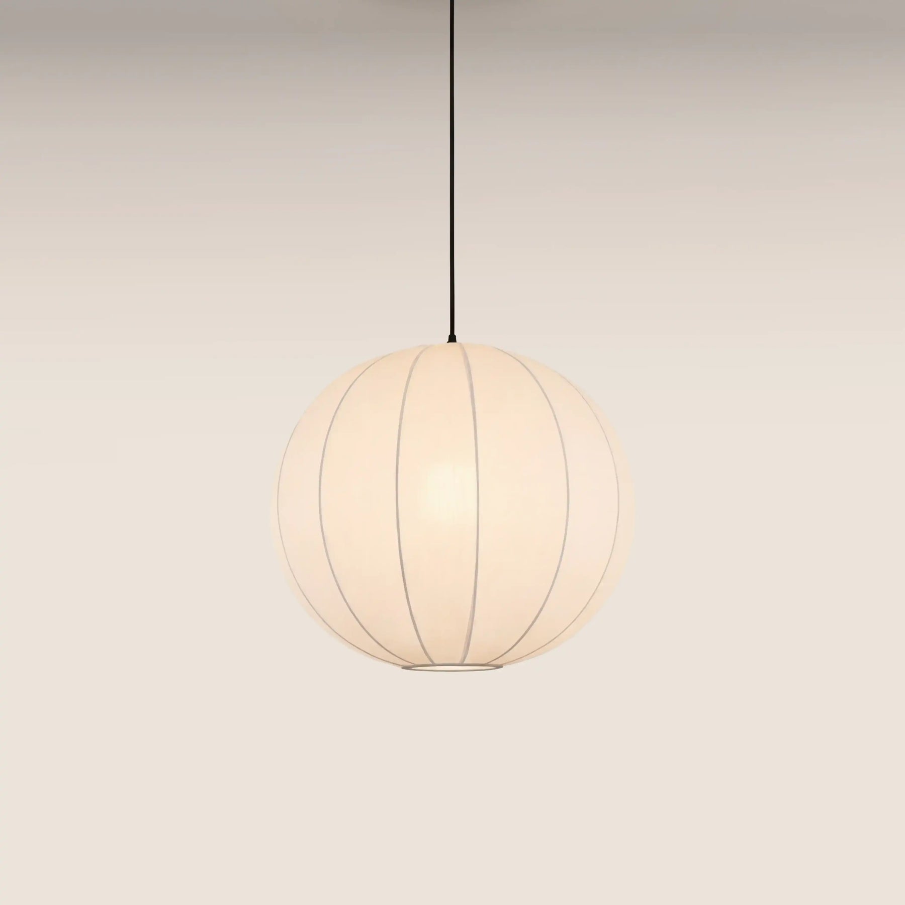 Everett Round Bubble Pendant Light | White