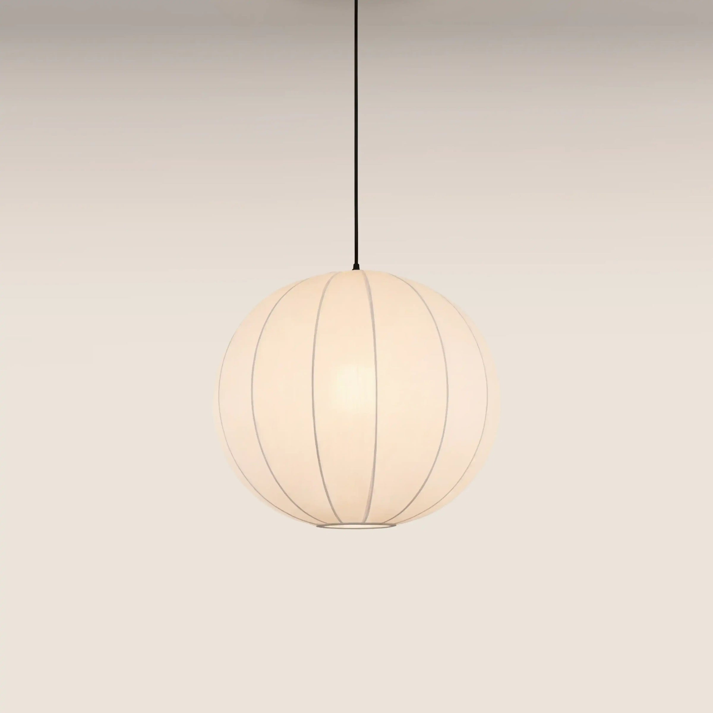Everett Round Bubble Pendant Light | White