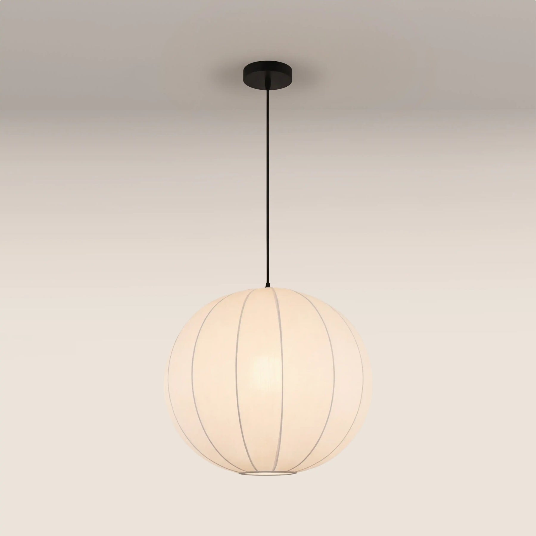 Everett Round Bubble Pendant Light | White