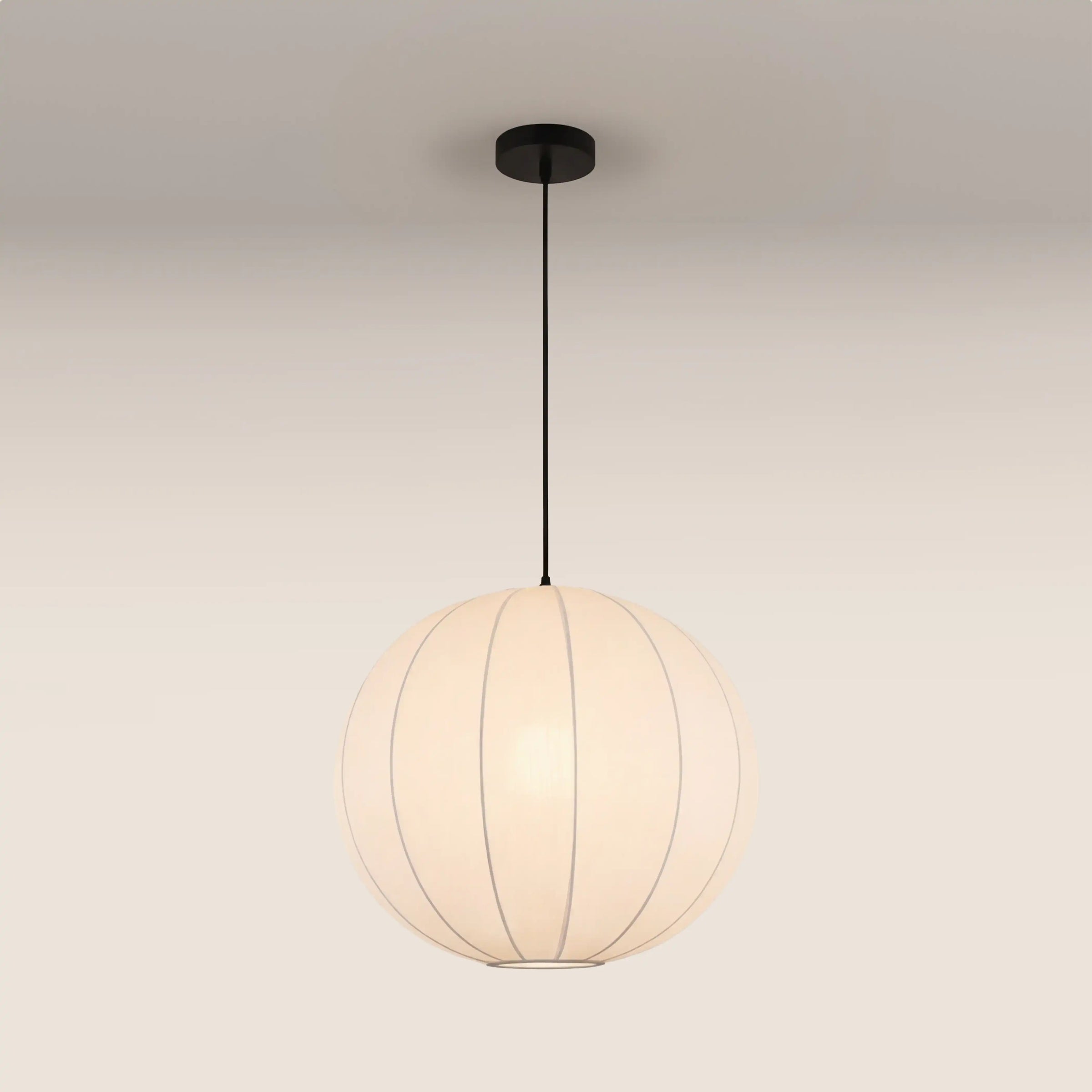 Everett Round Bubble Pendant Light | White