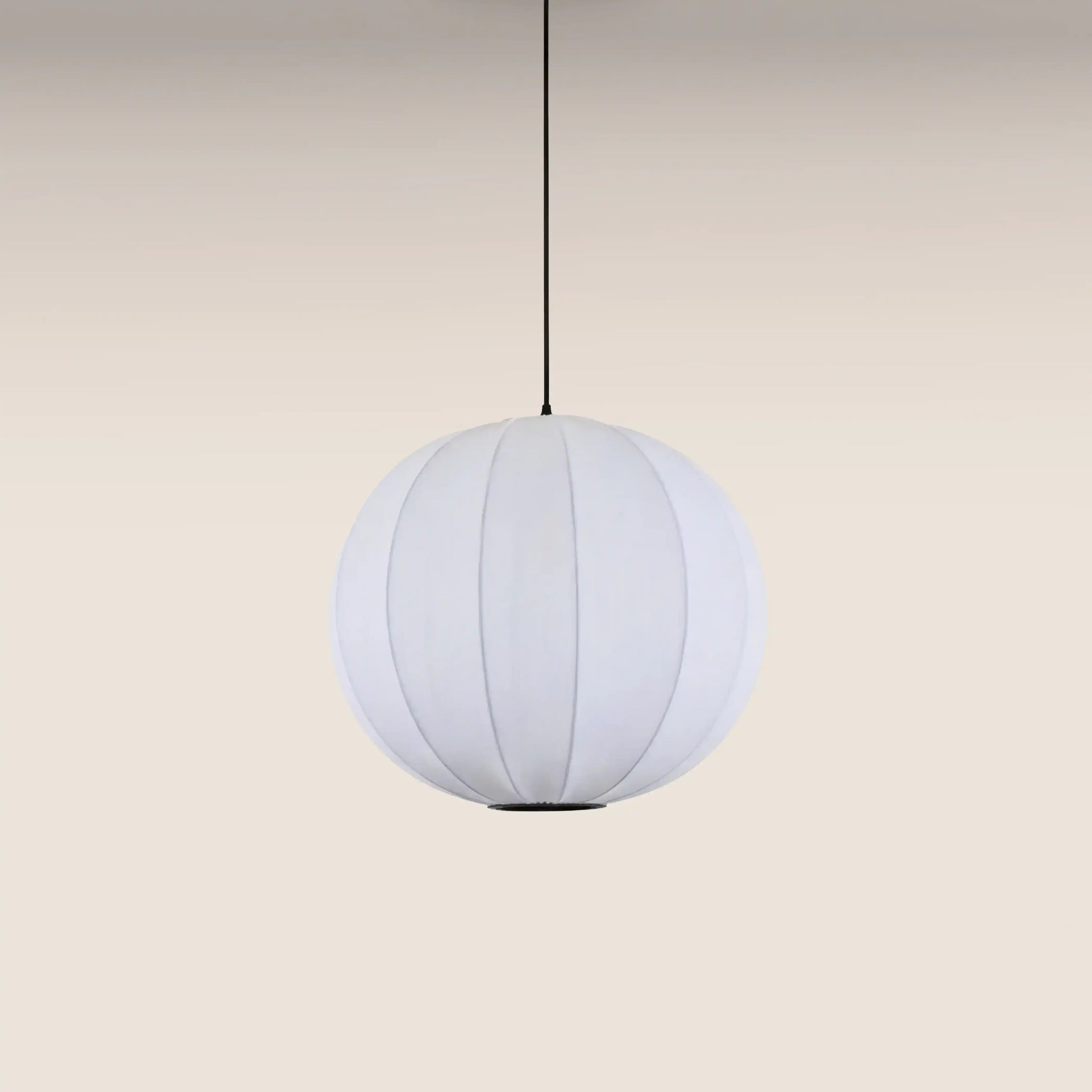 Everett Round Bubble Pendant Light | White