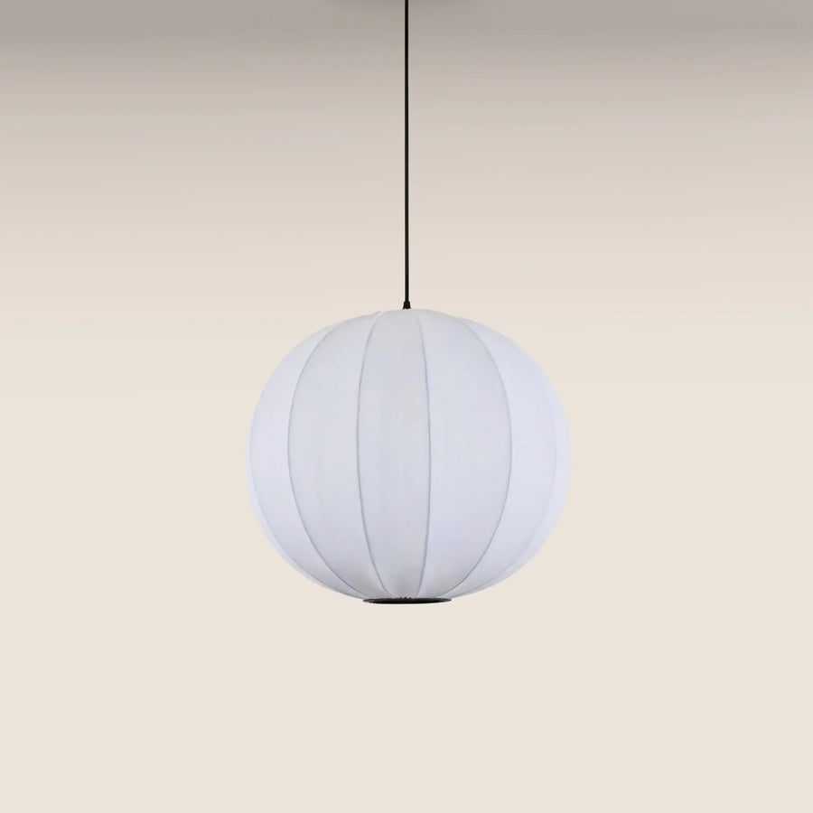 Everett Round Bubble Pendant Light | White
