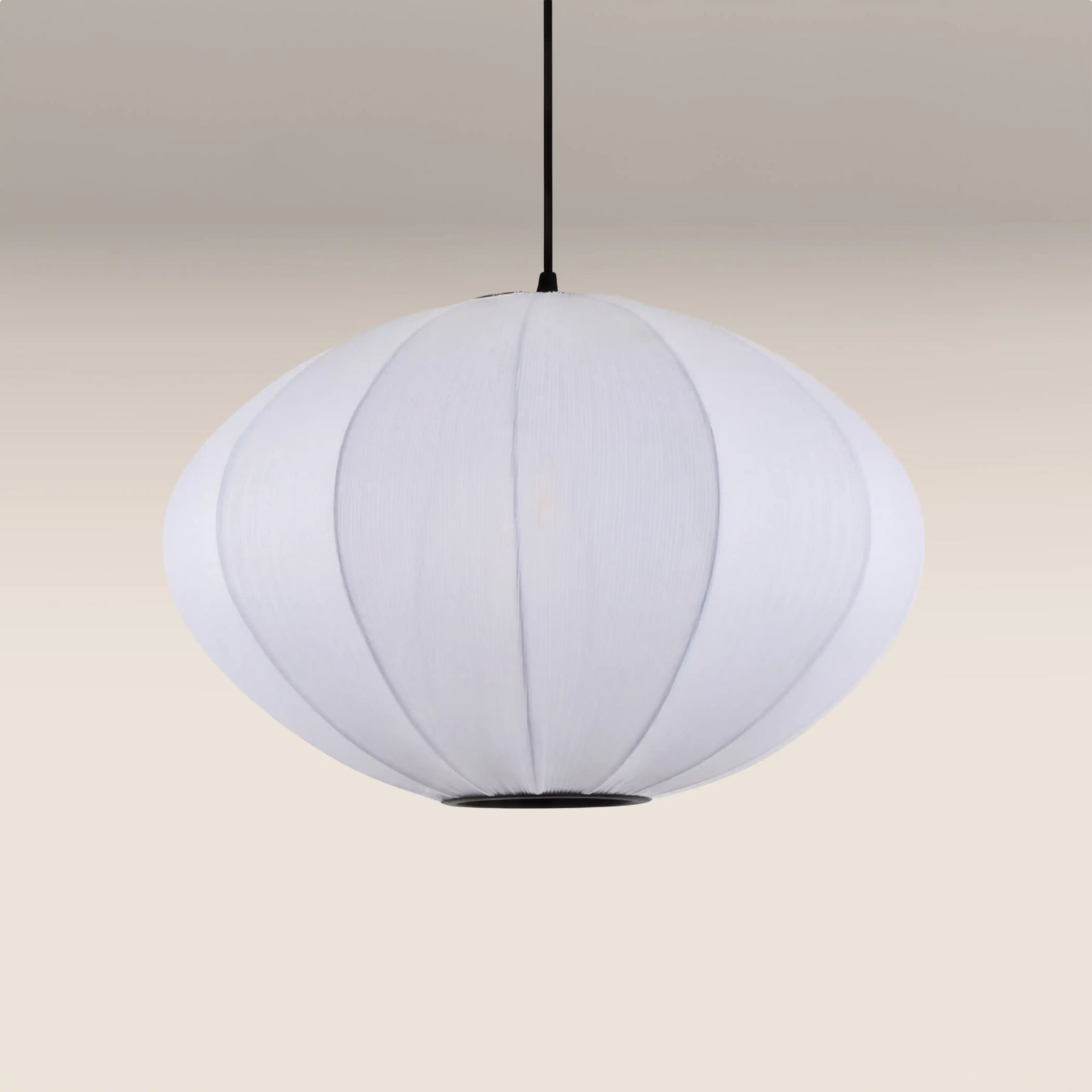 Everett Saucer Bubble Pendant Light | White