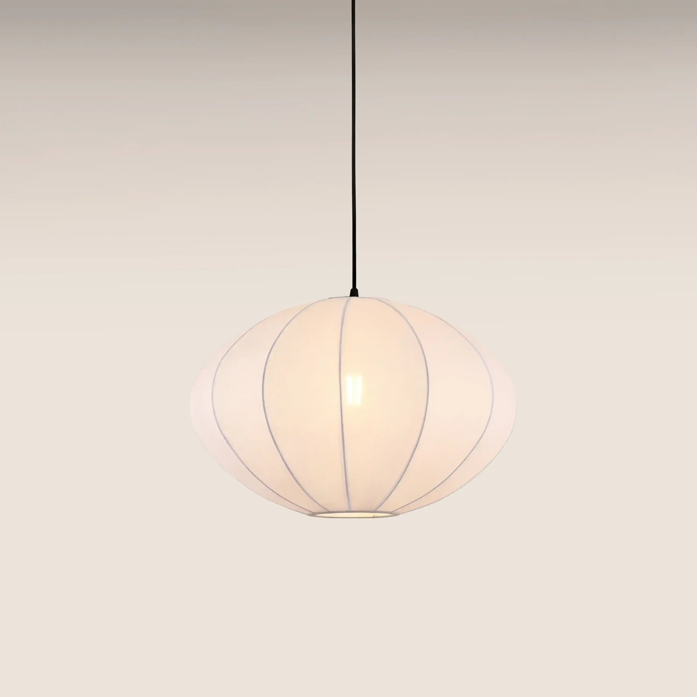 Everett Saucer Bubble Pendant Light | White