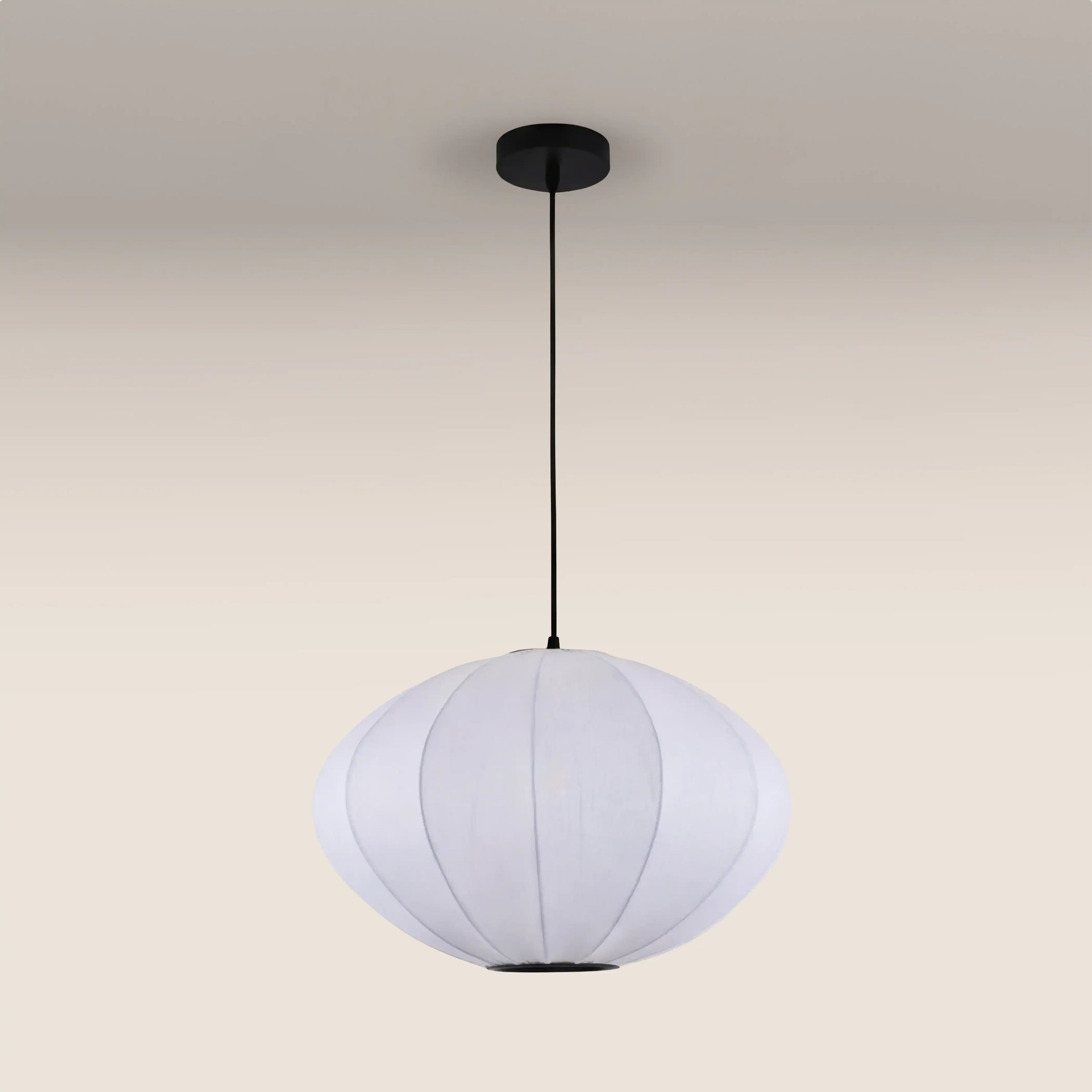 Everett Saucer Bubble Pendant Light | White