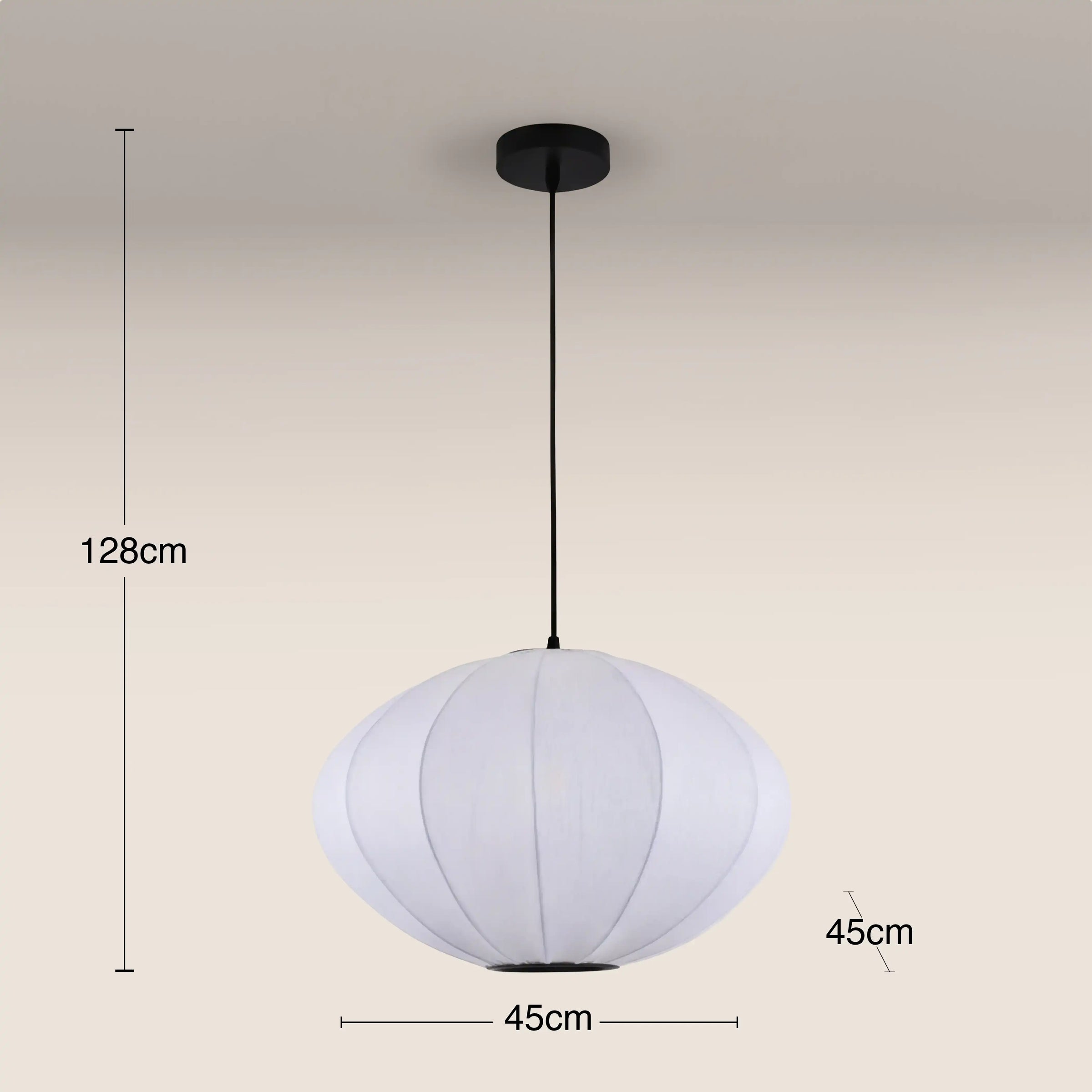 Everett Saucer Bubble Pendant Light | White