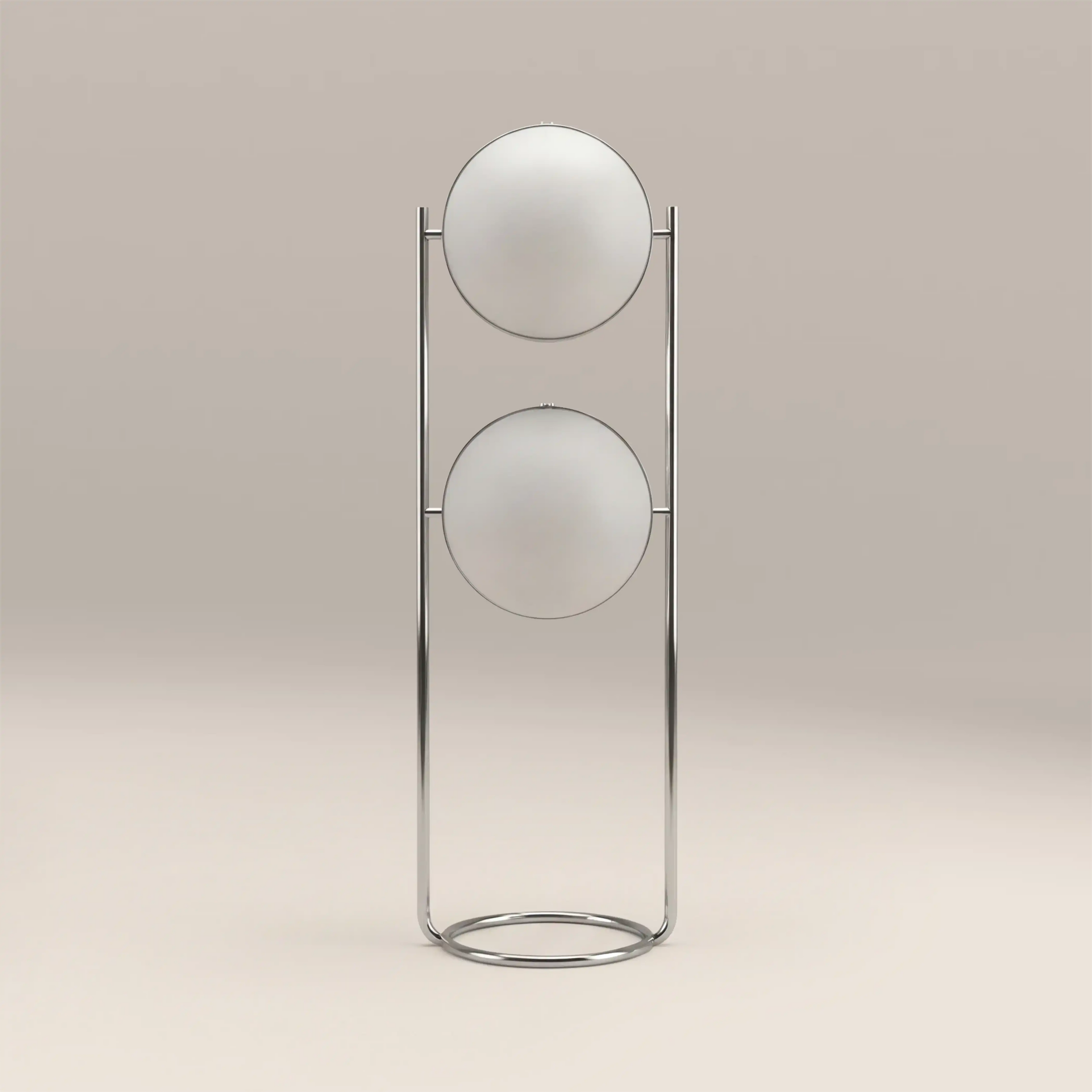 Bodie Floor Lamp | Opal Glass & Chrome