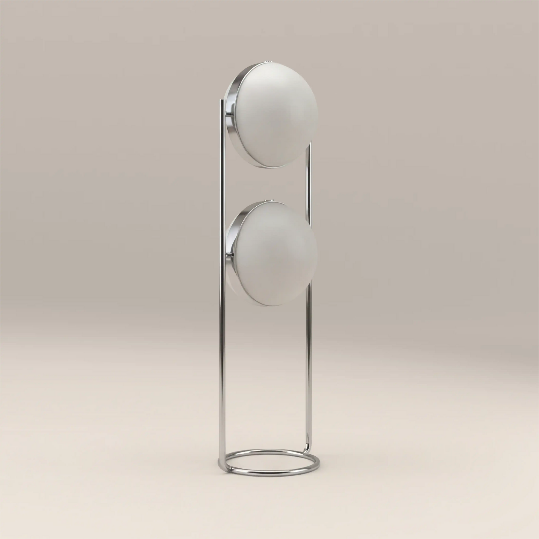 Bodie Floor Lamp | Opal Glass & Chrome