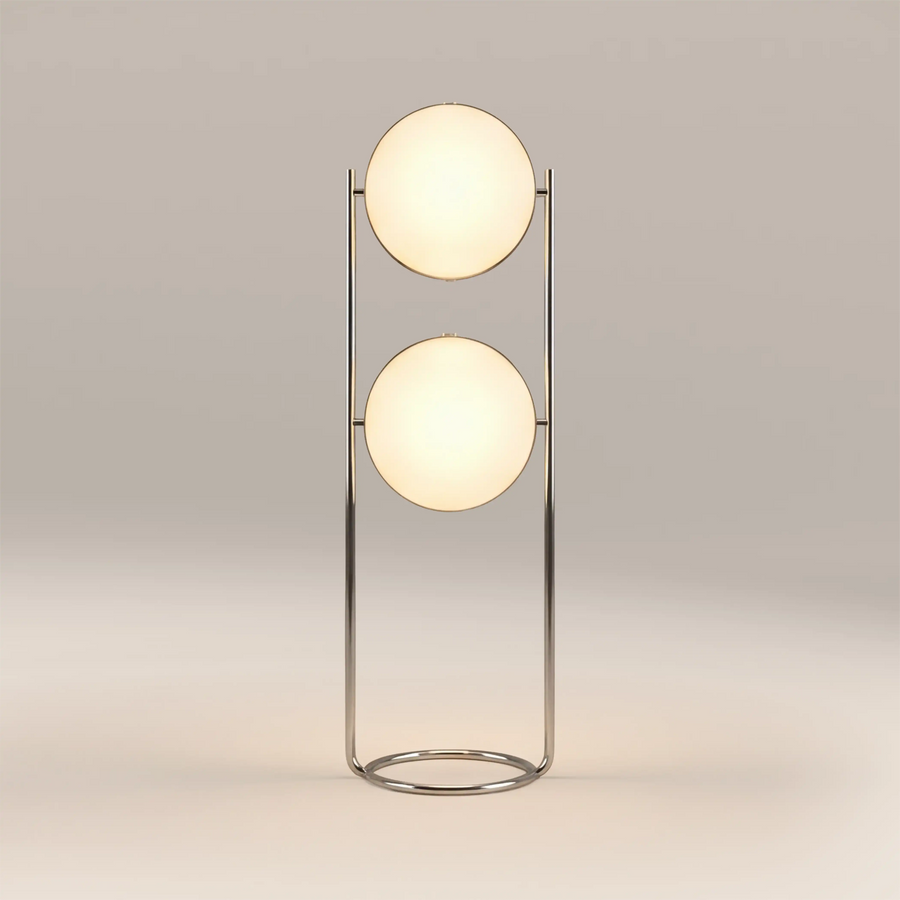 Bodie Floor Lamp | Opal Glass & Chrome