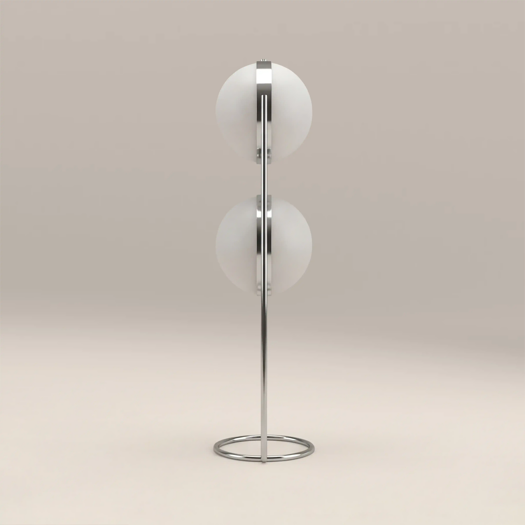 Bodie Floor Lamp | Opal Glass & Chrome