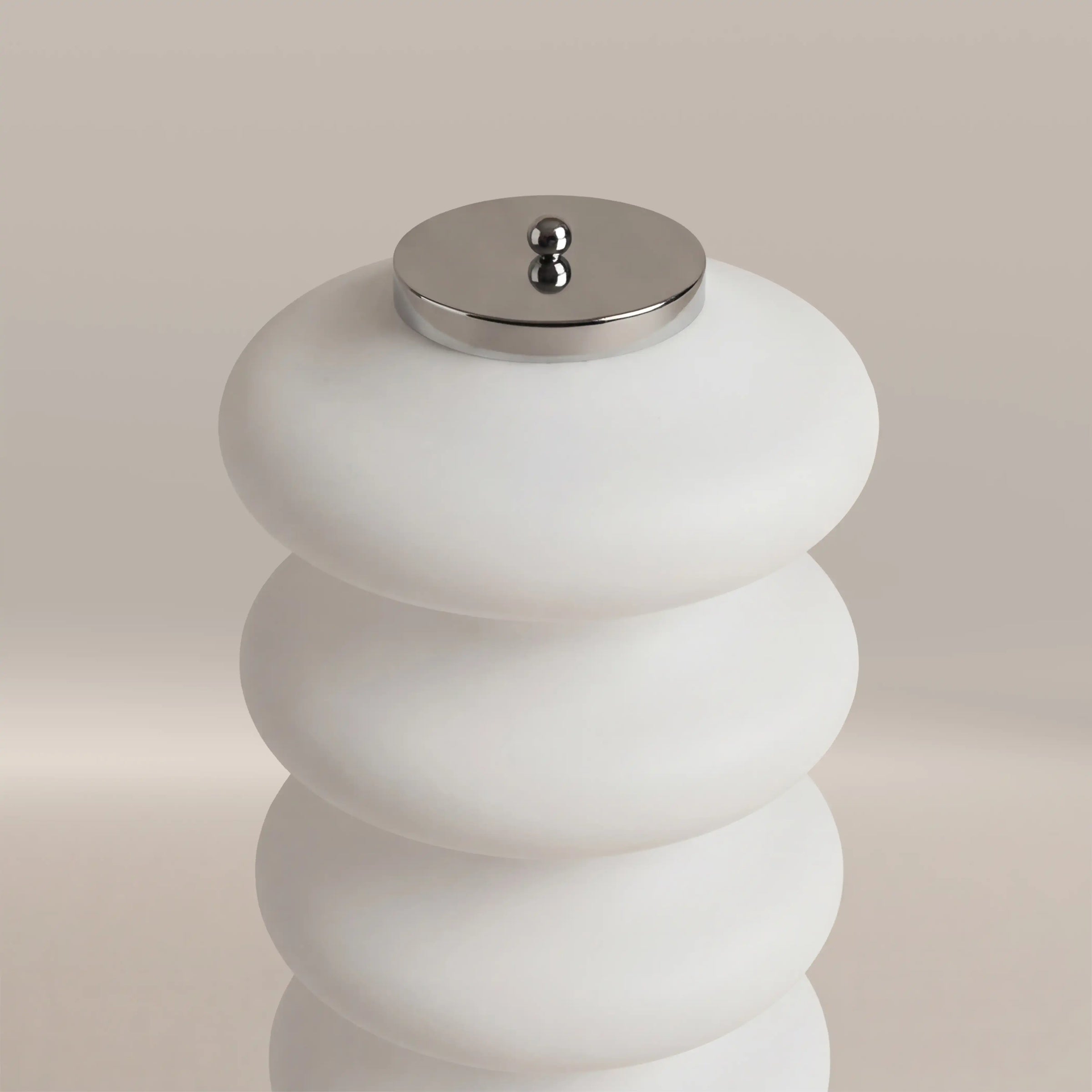 Atomic Floor Lamp | Opal & Chrome