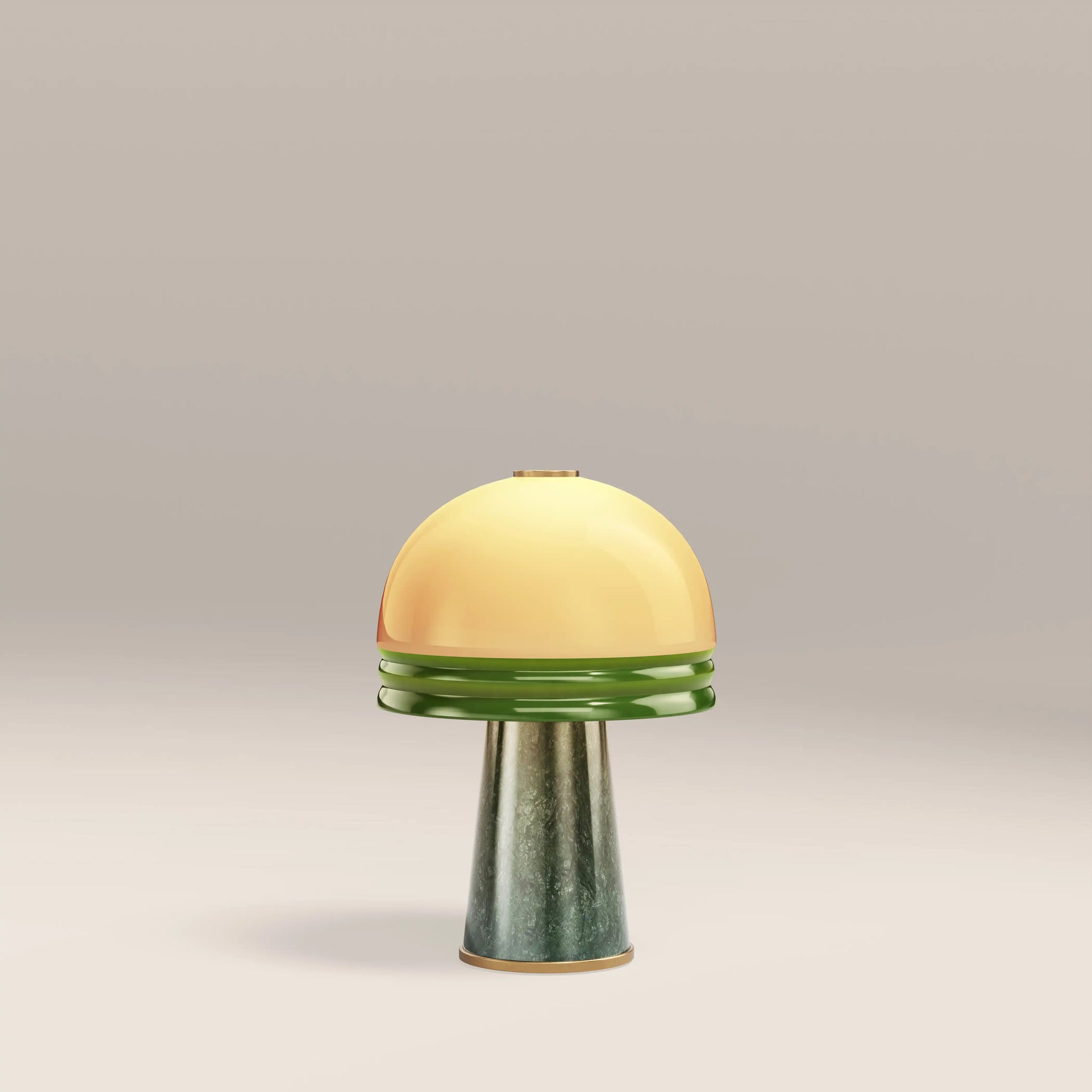 Wanda Table Lamp | Opal Glass & Dark Green Marble